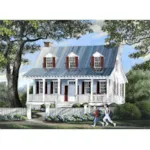 Lowcountry House Plan Front Image - Bluebell Cottage Country Home 128D-0166 - Shop House Plans and More