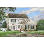 Traditional House Plan Front of Home - Brandywine Hill Country Home 128D-0168 - Shop House Plans and More