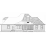 Traditional House Plan Rear Elevation - 128D-0170 | House Plans and More