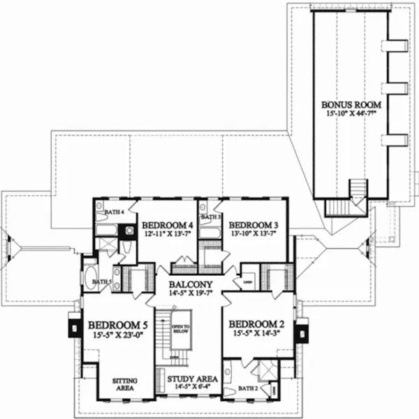 Luxury House Plan Second Floor - Brentwood Bay Luxury Home 128D-0171 - Shop House Plans and More