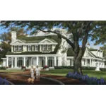 Luxury House Plan Front of Home - Brentwood Bay Luxury Home 128D-0171 - Shop House Plans and More