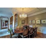 Traditional House Plan Dining Room Photo 01 - Bromley Court Luxury Home 128D-0173 - Shop House Plans and More