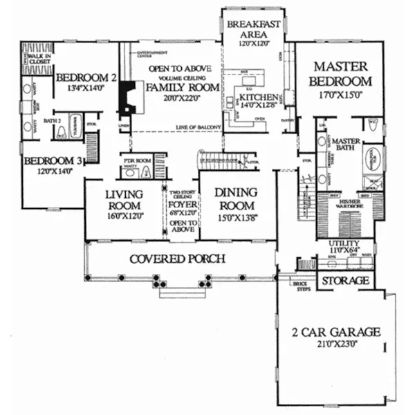 Country House Plan First Floor - Brookside Country Home 128D-0175 - Shop House Plans and More