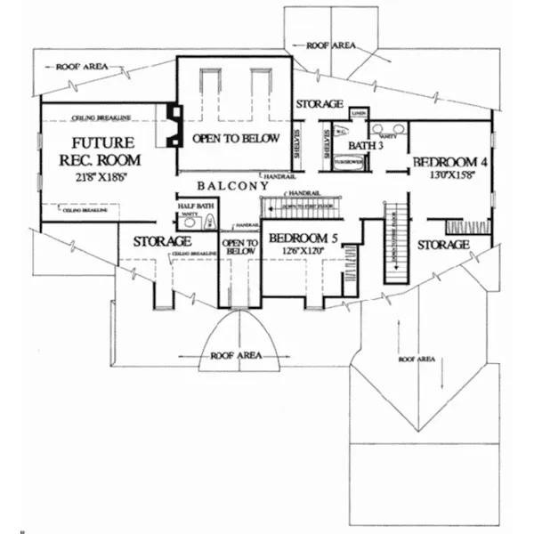 Country House Plan Second Floor - Brookside Country Home 128D-0175 - Shop House Plans and More