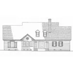 Country House Plan Rear Elevation - Brookside Country Home 128D-0175 - Shop House Plans and More