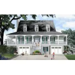 Florida House Plan Front of Home - Clearview Coastal Home 128D-0185 - Shop House Plans and More