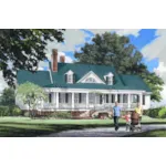 Southern House Plan Front of Home - Clover Lane Southern Home 128D-0186 - Shop House Plans and More