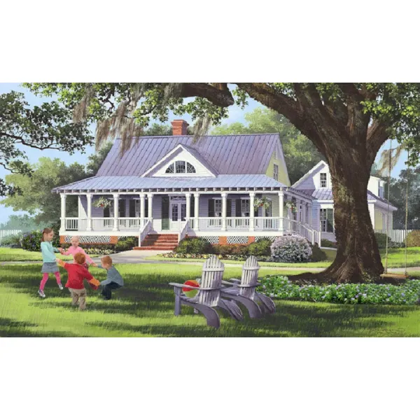 Victorian House Plan Front of Home - Hatteras Cottage Southern Home 128D-0214 - Search House Plans and More