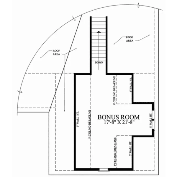 Lowcountry House Plan Bonus Room - Indigo Cottage Southern Home 128D-0221 - Shop House Plans and More