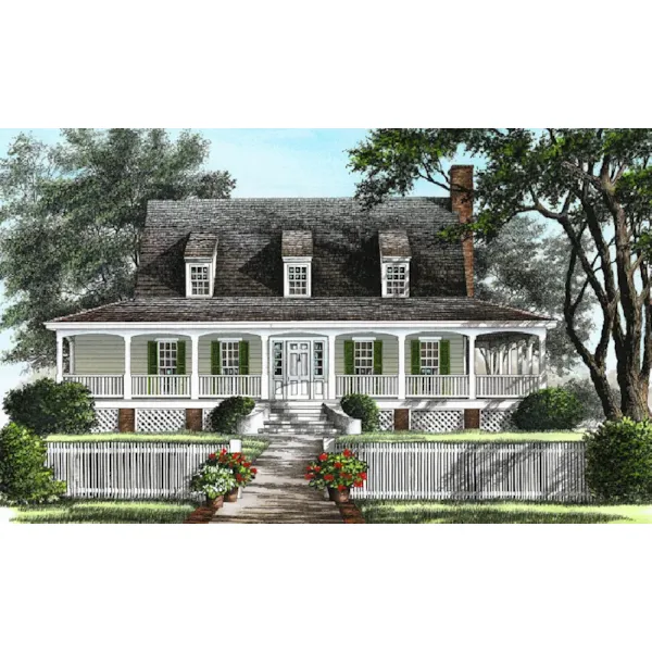 Traditional House Plan Front of Home - Low Country Cottage 128D-0228 - Shop House Plans and More