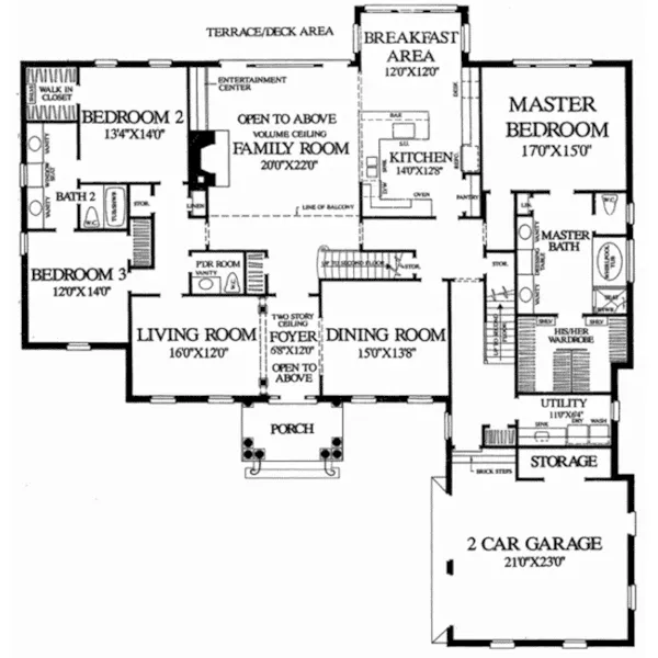 Georgian House Plan First Floor - Lynchburg Lane Home 128D-0229 - Shop House Plans and More