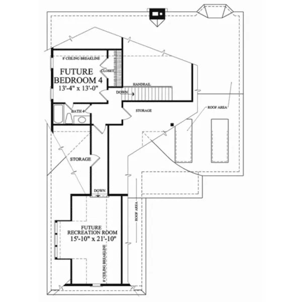 Country House Plan Second Floor - Mayfaire Country Cottage 128D-0233 - Shop House Plans and More