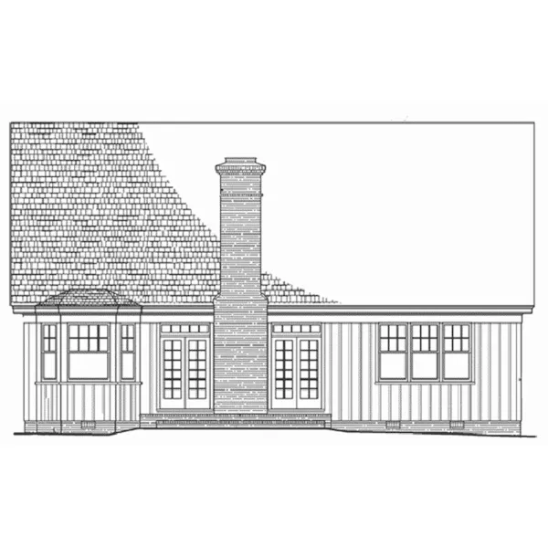 Country House Plan Rear Elevation - Mayfaire Country Cottage 128D-0233 - Shop House Plans and More