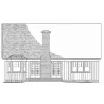 Country House Plan Rear Elevation - Mayfaire Country Cottage 128D-0233 - Shop House Plans and More