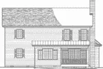 Traditional House Plan Rear Elevation - 128D-0234 - Shop House Plans and More