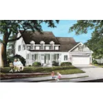 Farmhouse Plan Front of Home - Merry Oaks Country Home 128D-0235 - Shop House Plans and More