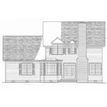 Farmhouse Plan Rear Elevation - Merry Oaks Country Home 128D-0235 - Shop House Plans and More