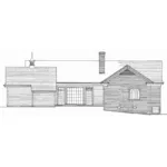 Greek Revival House Plan Rear Elevation - Lossie House Traditional Home 128D-0236 - Shop House Plans and More