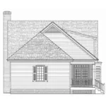 Cabin & Cottage House Plan Rear Elevation - Myrtlegrove Country Cottage 128D-0239 - Shop House Plans and More