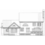 Traditional House Plan Rear Elevation - Newmarket Plantation Home 128D-0240 - Shop House Plans and More