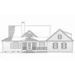 Southern House Plan Rear Elevation - Ocean Isle Lowcountry Home 128D-0245 - Shop House Plans and More