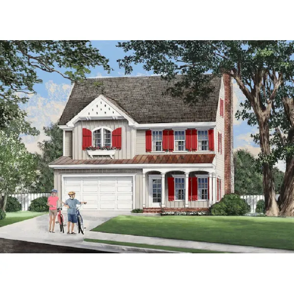 Country House Plan Front of Home - Parkside Lane Country Home 128D-0247 - Shop House Plans and More