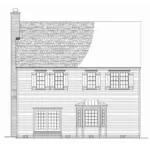 Country House Plan Rear Elevation - Parkside Lane Country Home 128D-0247 - Shop House Plans and More