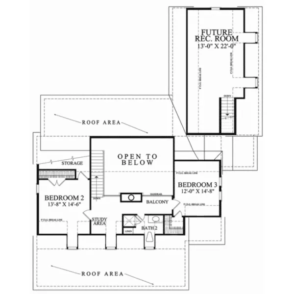 Country House Plan Second Floor - Poplar Grove Lane Country Home 128D-0253 - Shop House Plans and More