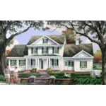 Farmhouse Plan Front of Home - Ravenswood Country Home 128D-0256 - Shop House Plans and More