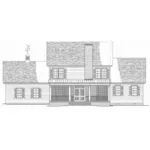 Farmhouse Plan Rear Elevation - Ravenswood Country Home 128D-0256 - Shop House Plans and More