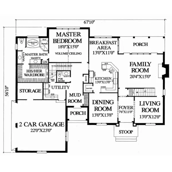 Luxury House Plan First Floor - Saint Remy European Home 128D-0262 - Shop House Plans and More