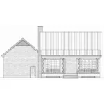 Cabin & Cottage House Plan Rear Elevation - Sandpiper Bay Country Home 128D-0264 - Shop House Plans and More