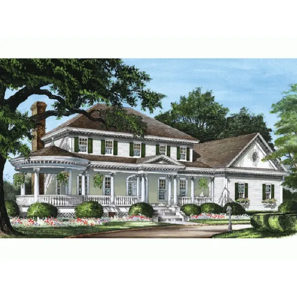 Victorian House Plan Front Image - Saratoga Springs Country Home 128D-0265 - Shop House Plans and More