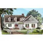 Colonial House Plan Front Image - Seaside Bay Country Cottage 128D-0268 - Shop House Plans and More