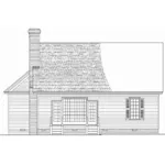 Colonial House Plan Rear Elevation - Seaside Bay Country Cottage 128D-0268 - Shop House Plans and More