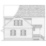 Southern House Plan Rear Elevation - Swansboro Plantation Home 128D-0284 - Shop House Plans and More