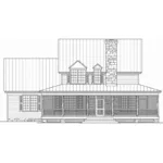 Southern House Plan Rear Elevation - Timberidge Rustic Country Home 128D-0289 - Shop House Plans and More