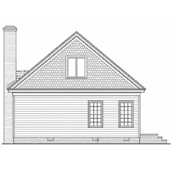 Victorian House Plan Rear Elevation - Tulip Hill Country Home 128D-0292 - Shop House Plans and More