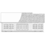 Traditional House Plan Rear Elevation - Valleydale Country Ranch Home 128D-0296 - Shop House Plans and More