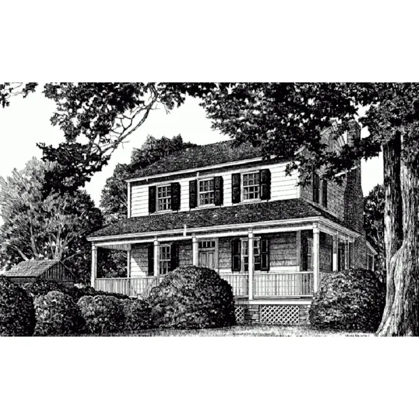 Traditional House Plan Front of Home - Walnut Grove Plantation Home 128D-0300 - Shop House Plans and More