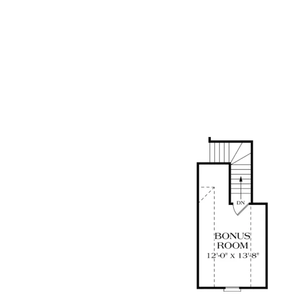 Traditional House Plan Bonus Room - La Castille Hill Ranch Home 129D-0003 - Shop House Plans and More