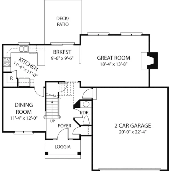 Traditional House Plan First Floor - Montery Cypress Traditional Home 129D-0004 - Shop House Plans and More