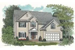 Traditional House Plan Front Image - Montery Cypress Traditional Home 129D-0004 - Shop House Plans and More