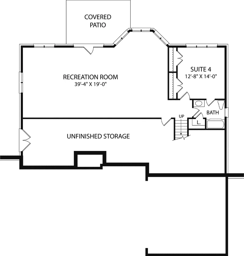 Ranch House Plan Second Floor - Twillman Traditional Home 129D-0007 - Shop House Plans and More