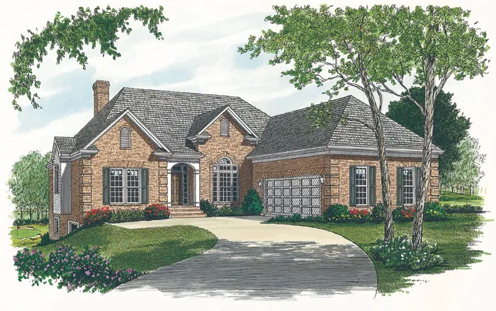 Traditional House Plan Front Image - Twillman Traditional Home 129D-0007 - Shop House Plans and More