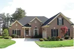 Traditional House Plan Front of House 129D-0007