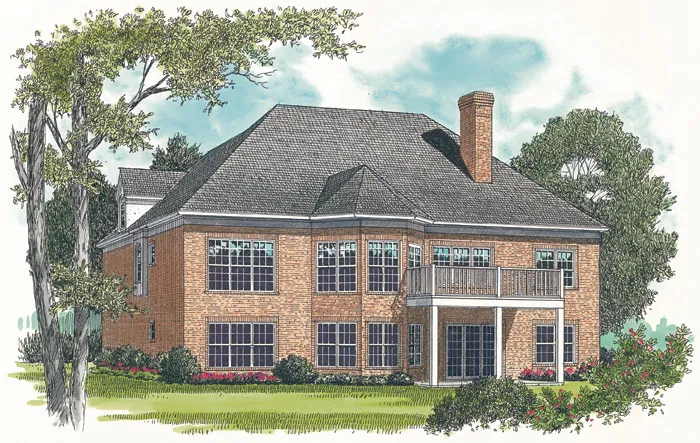 Traditional House Plan Color Image of House - Twillman Traditional Home 129D-0007 - Shop House Plans and More
