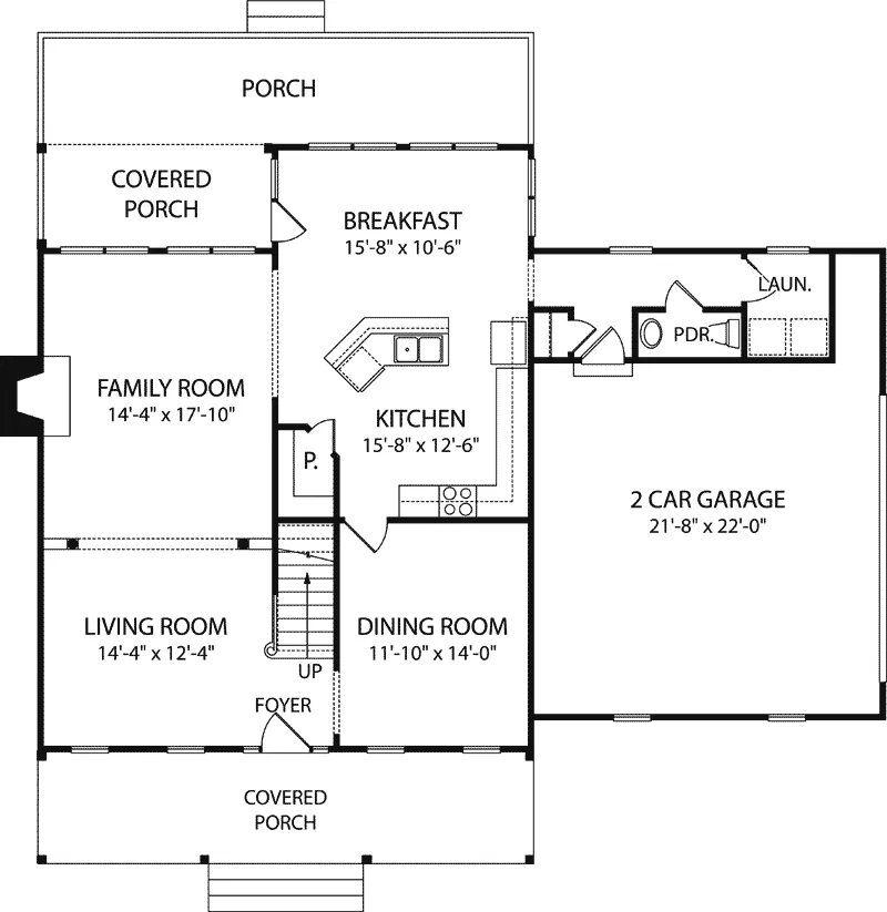 Colonial House Plan First Floor - Sheephill Farm Country Home 129D-0010 - Shop House Plans and More
