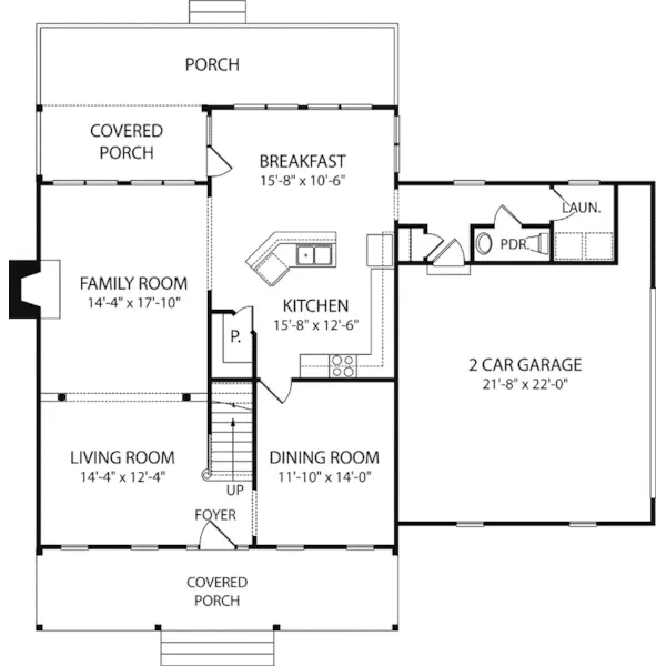 Colonial House Plan First Floor - Sheephill Farm Country Home 129D-0010 - Shop House Plans and More