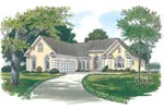 Italian House Plan Front Image - Rothweiler Traditional Home 129D-0011 - Shop House Plans and More